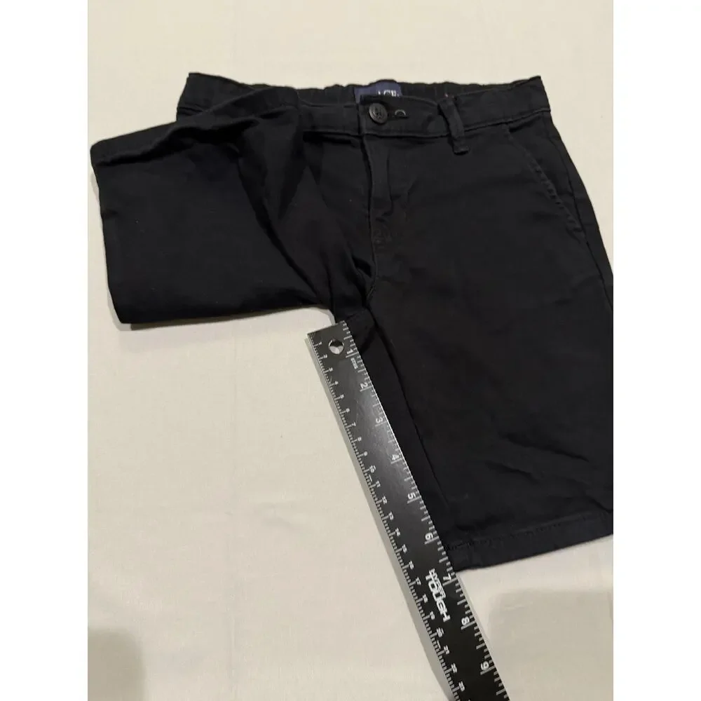 The Children’s Place Girls 6X/7 Black School Uniform Chino Bermuda Shorts